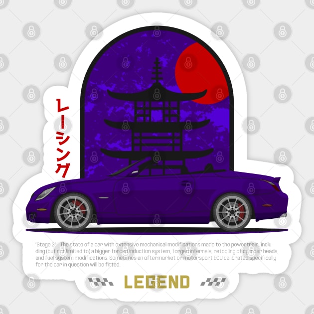 Tuner Purple SC 430 JDM Sticker by GoldenTuners